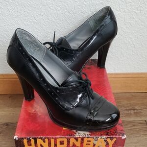 UNIONBAY Glossy Black Women's Heels